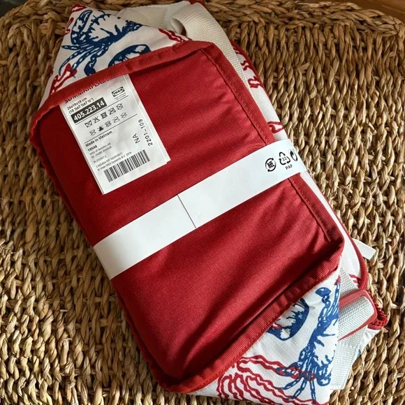 IKEA SOMMARFLADER Cooler Tote Bag Shells Coral Print - Picture 5 of 7